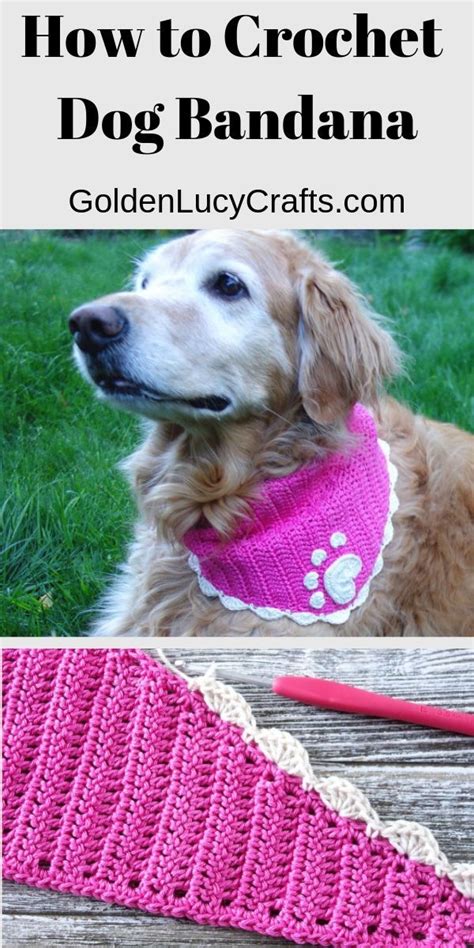 Crochet dog bandana free pattern – Artofit