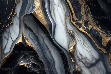 Luxury marble texture background white black gold. Natural stone color ...