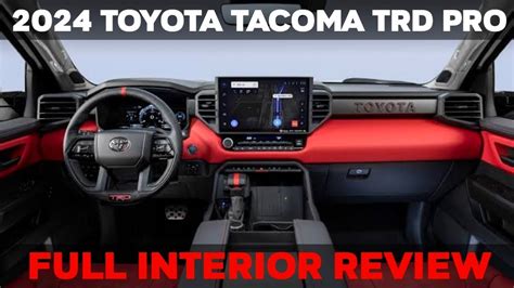 2024 Toyota Tacoma TRD Pro Interior Review - YouTube