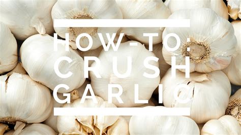 How-To: Crush Garlic - YouTube