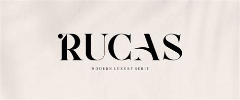 Free Premium Font - RUCAS - Modern Luxury Serif - GL Creative Media