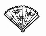 Fan Coloring Pages Printable sketch template