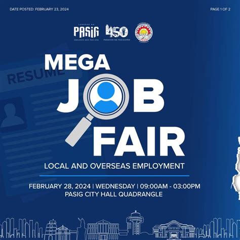 Pasig City LGU, magbubukas ng Job Fair sa Miyerkules - Radyo Pilipinas