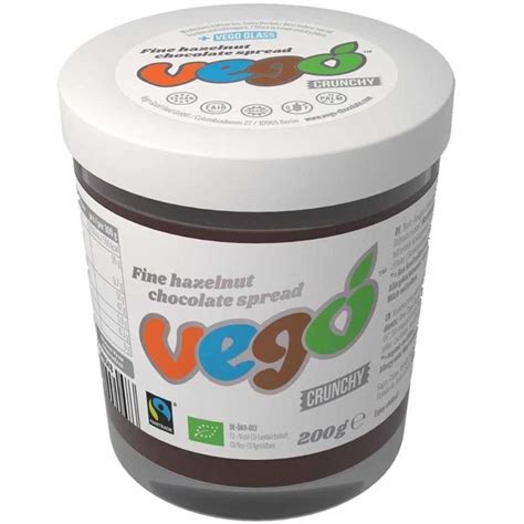 Vego Vegan Organic Hazelnut Chocolate Spread Crunchy 200g – Dancing Leaf