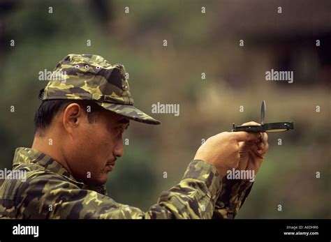 Forest Ranger training excercise Ba Be National Park Vietnam Stock Photo - Alamy