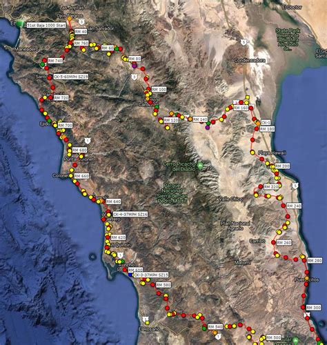 Racing Maps: 2018 Baja 1000 Course Map