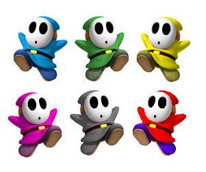 shy guy colors - Google Search | Shy guy, Mario characters, Character