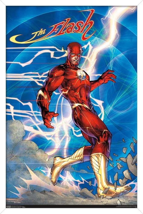 DC Comics - The Flash - Jim Lee Wall Poster, 22.375" x 34", Framed ...