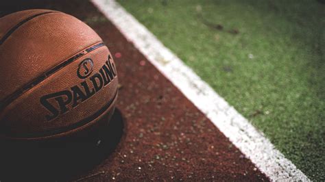 basketball ball, basketball, spalding, 4k HD Wallpaper