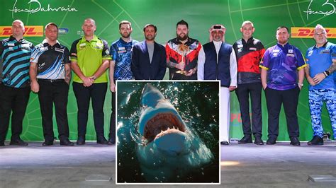 Darts star almost had his hand RIPPED OFF by a shark before playing Michael van Gerwen in ...