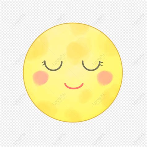 Cute Cartoon Mid Autumn Moon Expression PNG Image And Clipart Image For ...