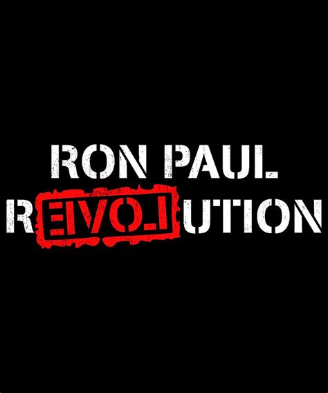 Ron Paul Revolution Black Vintage Digital Art by Flippin Sweet Gear