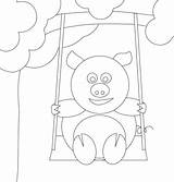 Swing Coloring Pages  Free Printable For Kids sketch template