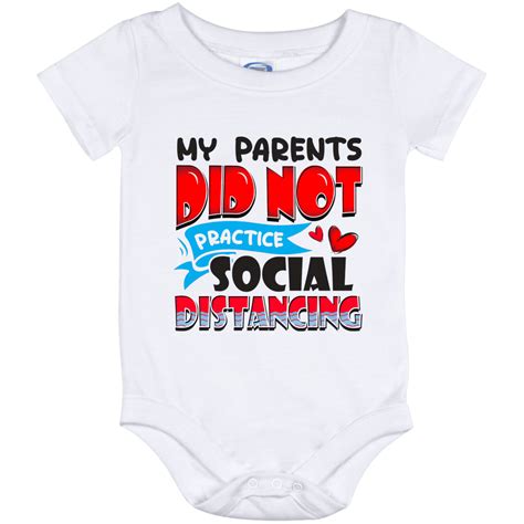 Social Distancing Baby Onesie | Baby Onesie with Funny Sayings | CubeBik