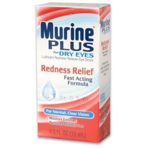 Murine Plus Lubricant Redness Relief Eye Drops Reviews 2019