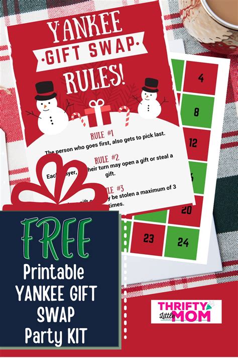 Yankee Swap Rules Printable