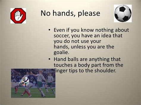 Rules and regulations of soccer