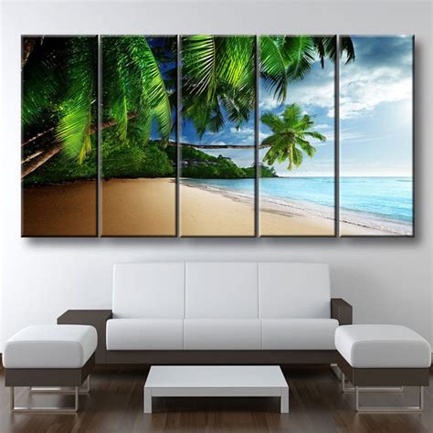 Tropical Beach And Palm Trees Canvas Print - Amazing Canvas Prints