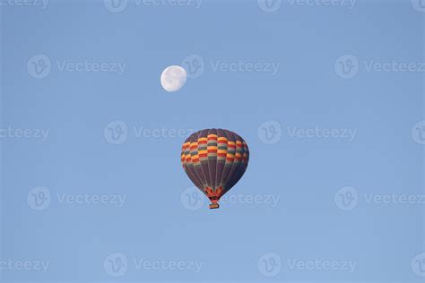 Hot Air Balloon Over Goreme Town 10296489 Stock Photo at Vecteezy