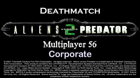 Aliens vs. Predator 2 (2001) - Multiplayer 56 - 1080p 60FPS - YouTube