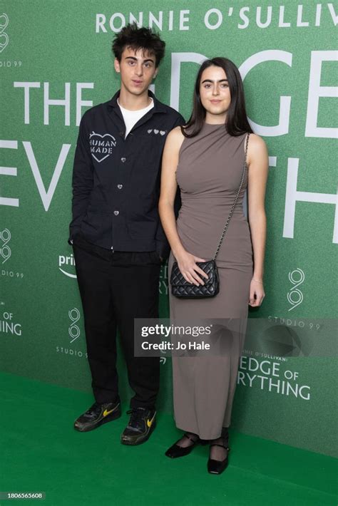 Ronnie O'Sullivan Jr and Lily O'Sullivan arrive at the "Ronnie... News ...