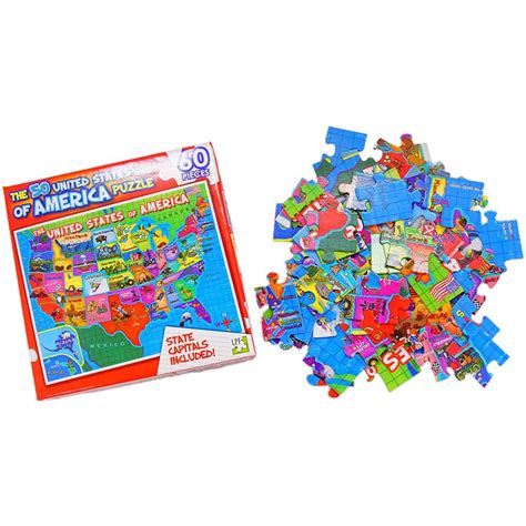 The 50 United States of America Map Puzzle - Nokomis Bookstore & Gift Shop