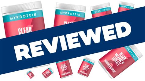 Myprotein Clear Whey Protein Review • The Sport Review