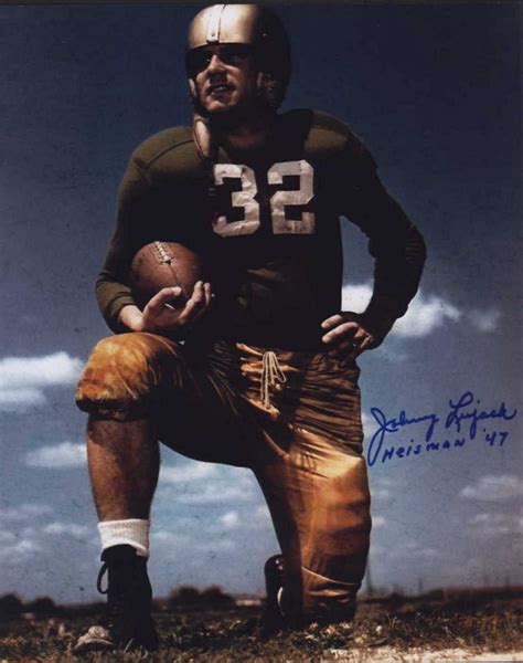 Johnny Lujack Signed 8x10 Notre Dame Photo Inscribed "Heisman '47" (PA LOA)