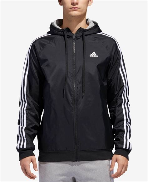 adidas Reversible Hooded Jacket in Black for Men | Lyst