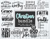 Christian SVG Bundle | SVG Cut Files | svgcuttablefiles
