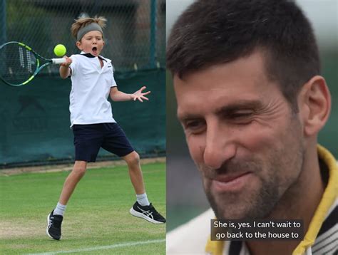 WIMBLEDON. Novak Djokovic talks about his son Stefan and daughter Tara ...