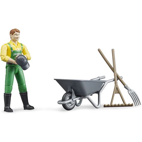 Bruder Farmer Figure and Accessories Set — Farm Toys Online