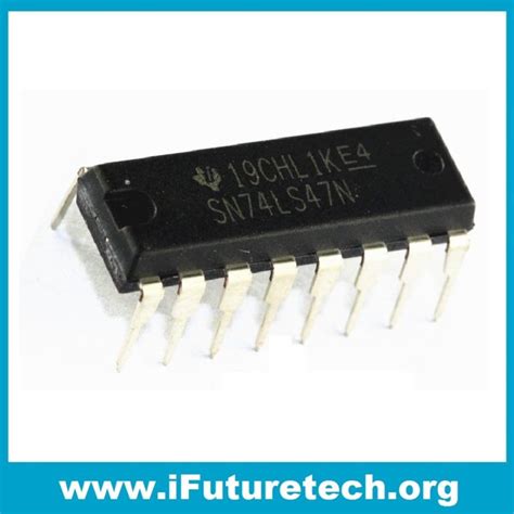 74LS47 BCD TO 7-SEGMENT DECODER/DRIVER - iFuture Technology