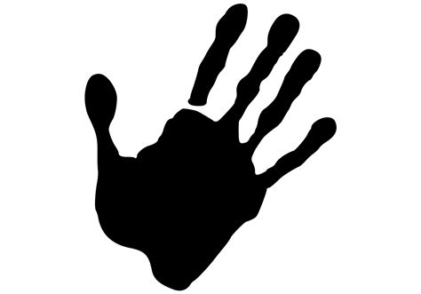 Download Handprint Monochrome Silhouette SVG | FreePNGImg