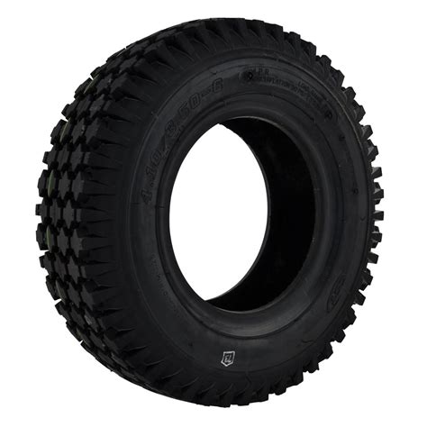 410/350 x 6 Cheng Shin/Primo Black Block Tyre (C156) - Breeze Midi 3/4 Tyres & Tubes, Pneumatic ...