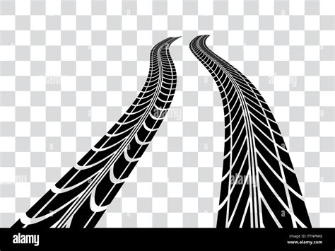 Tire tracks vector Stock Vector Image & Art - Alamy