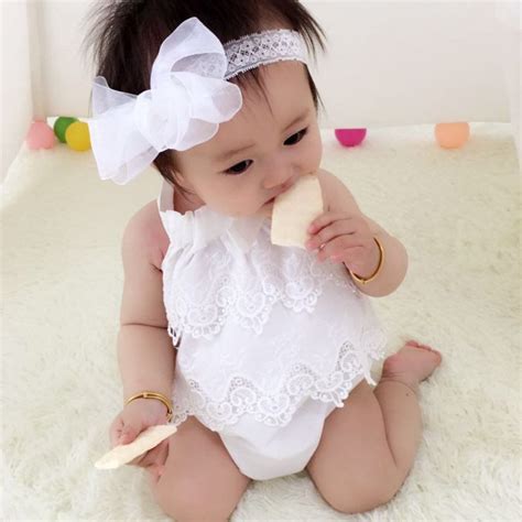 Newborn Clothing 2016 Baby Girl Cute Bodysuits Lace Outfits | Baby girl newborn, Baby girl ...