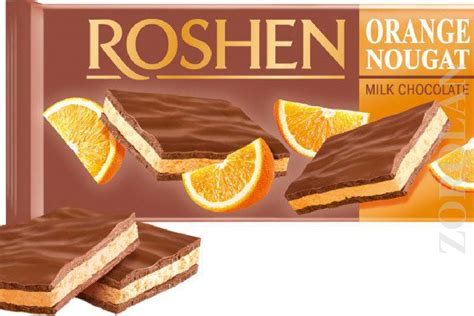 ROSHEN Milk Chocolate Bars Orange Coconut Hazelnut Blueberry Nougat 90g / 3.17oz | eBay