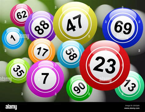 Bingo lottery, background vector design, lucky balls and numbers of ...