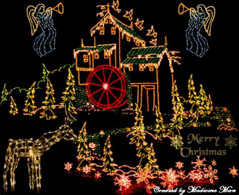 Christmas House Wallpaper, Christmas House Lights Wallpaper