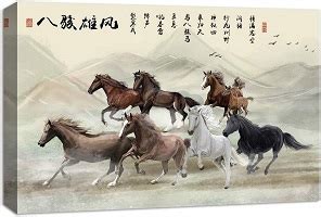 The Meaning Of 8 Horses Painting And Artwork | FengShuied