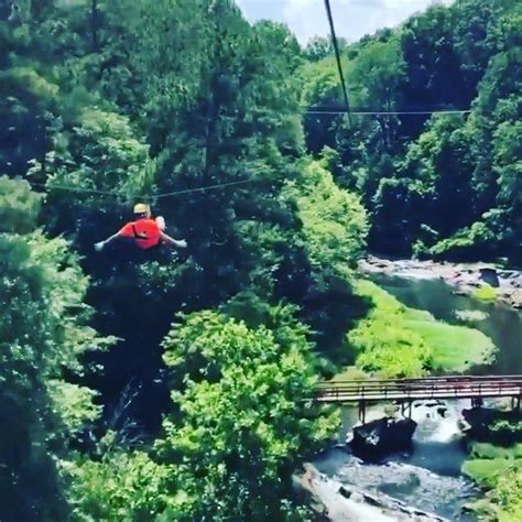 Reach up to 70mph on the Screaming Eagle zip line at Historic Banning Mills Adventure and ...