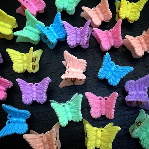 90's Butterfly Clips, 90's Hair Clips, 90's Accessories, Butterfly ...