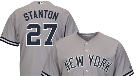 Giancarlo Stanton Yankees No. 27 Jerseys & Shirts 2018 | Heavy.com