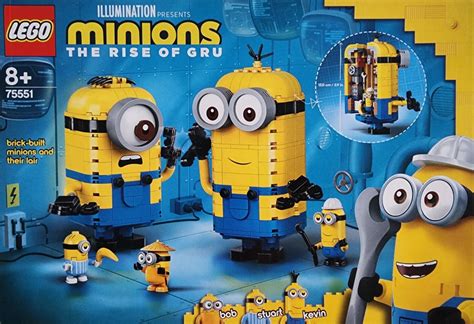 Lego Minions 75551 Brick Built Minions & Their Lair, Hobbies & Toys ...