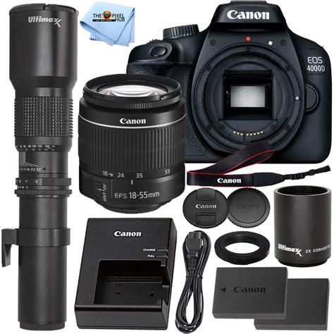 Canon EOS 4000D / Rebel T100 DSLR Camera with 18MP w/EF-S 18-55mm Lens + Sa送料無料 - rcgc.sub.jp