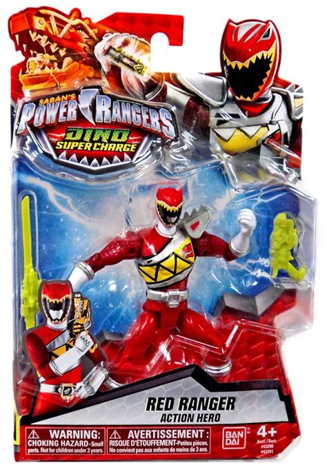 Power Rangers Dino Super Charge Red Ranger Action Hero 5 Action Figure ...