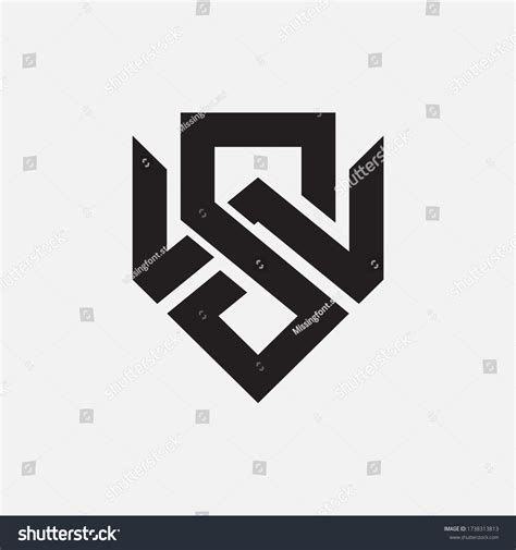 Initial Letter S W Sw Ws Stock Vector (Royalty Free) 1738313813 | Shutterstock