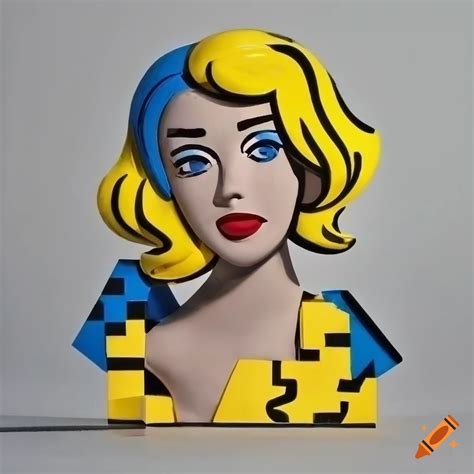 Pop art collage with geometric shapes and faces