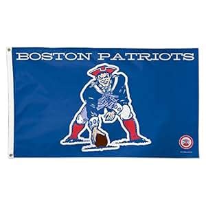 Amazon.com : New England Patriots Flag 3x5 Vintage Throwback Logo Deluxe Grommets Reinforced ...